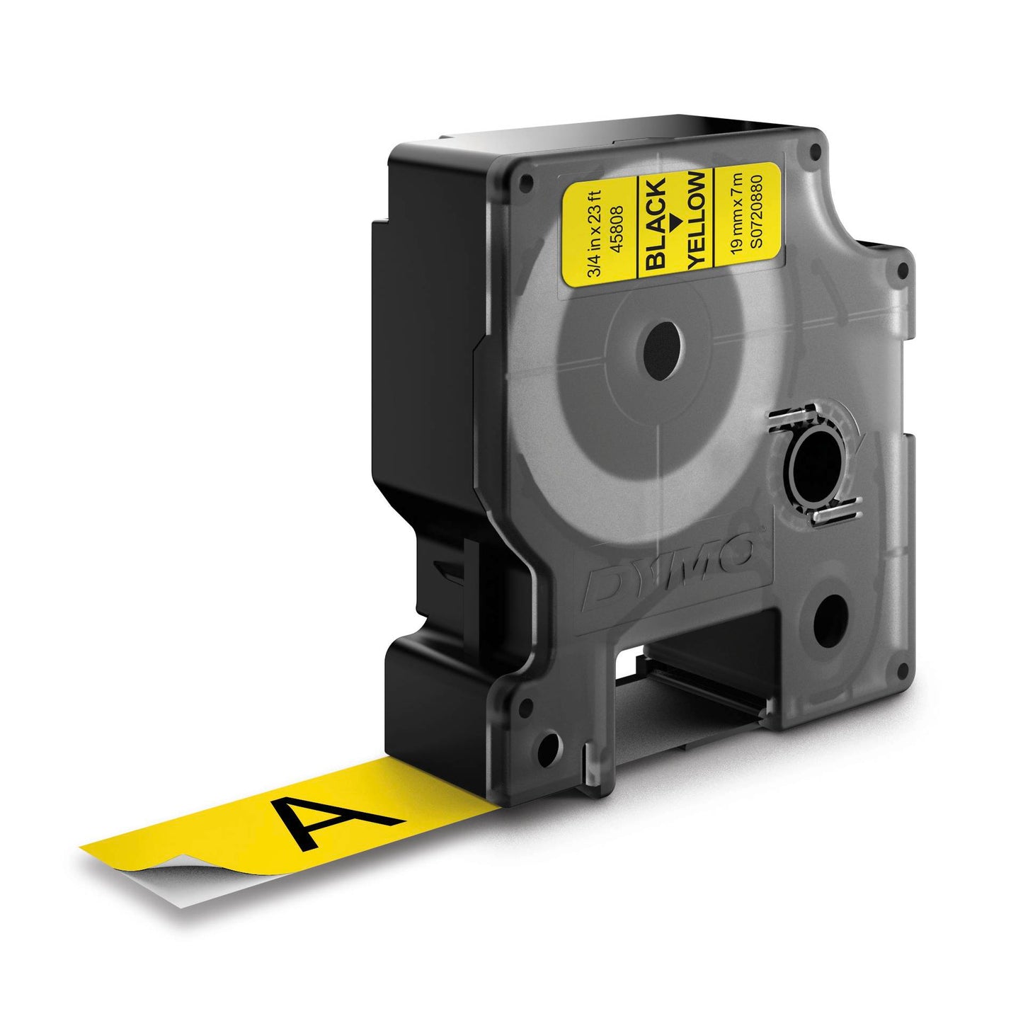 Dymo D1 19mm Black/Yellow labels 45808