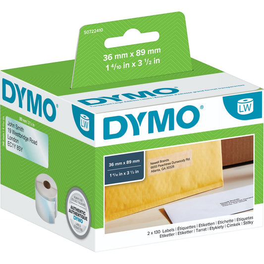 Dymo Adress-Labels big     99013 36 x 89 mm transp. 260 pieces