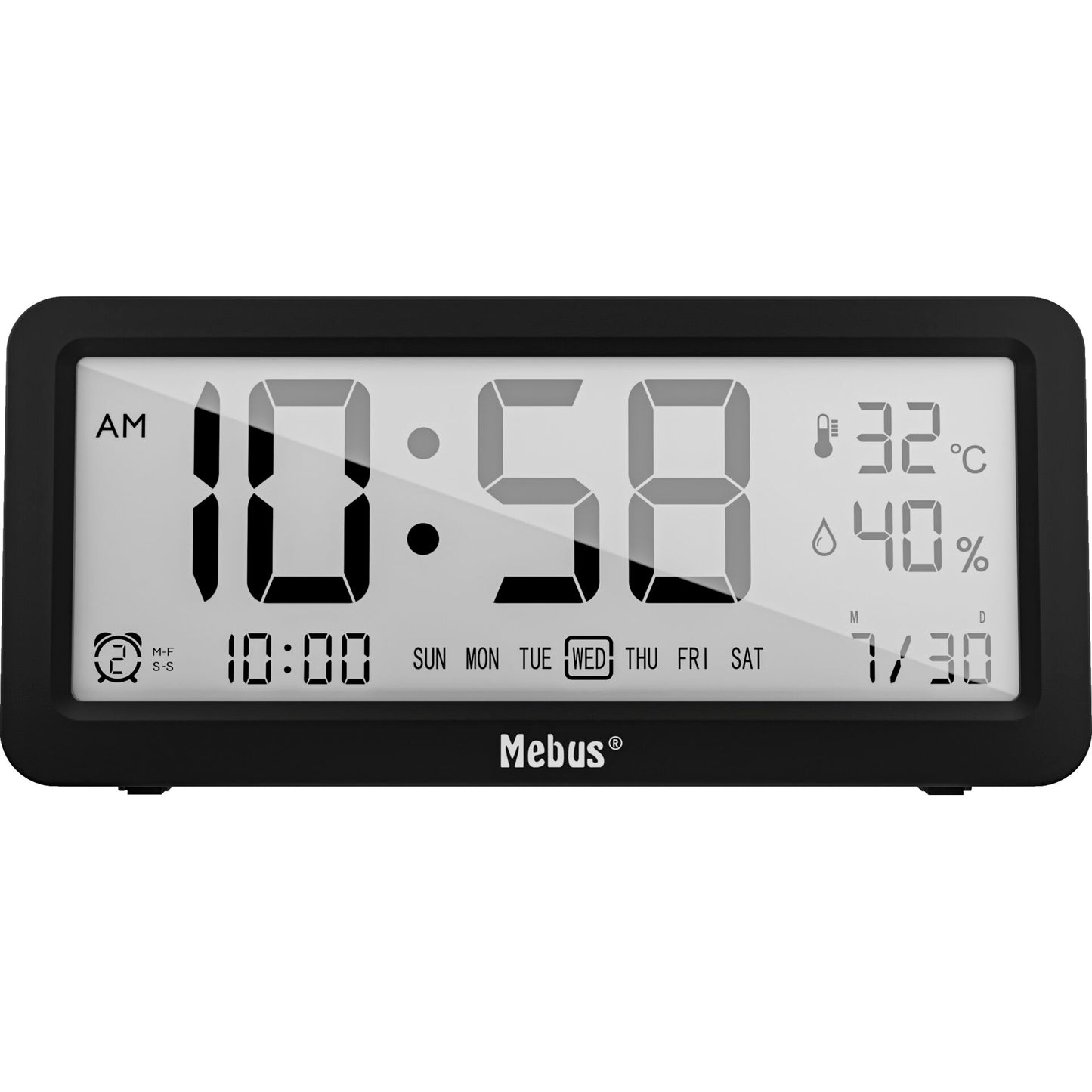 Mebus 25819 Quartz Alarm Clock digital