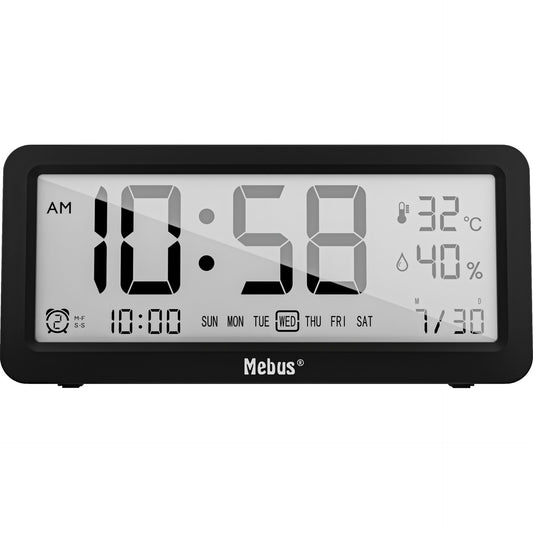 Mebus 25819 Quartz Alarm Clock digital