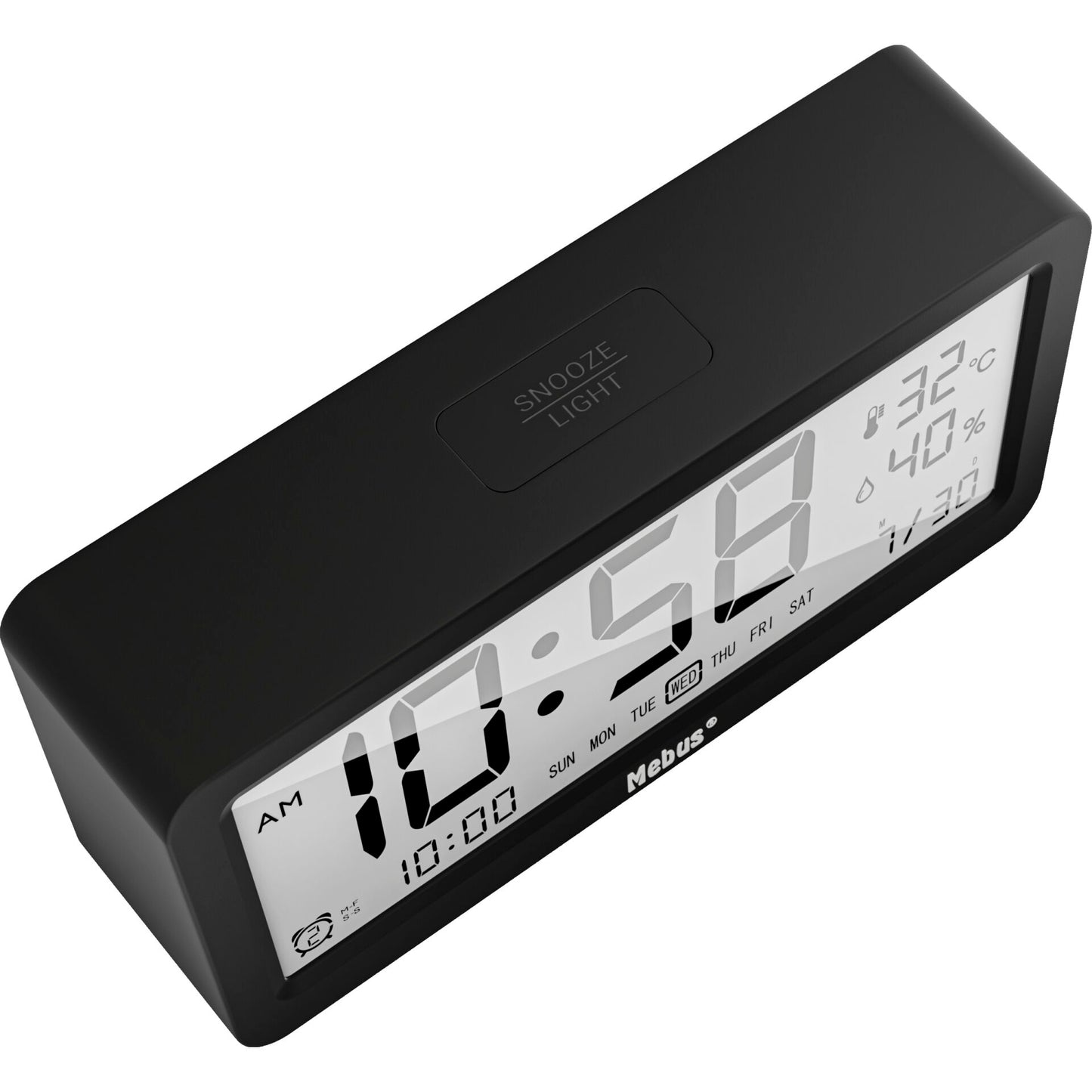 Mebus 25819 Quartz Alarm Clock digital
