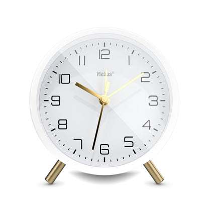 Mebus 56973 Weiß Quarzwecker