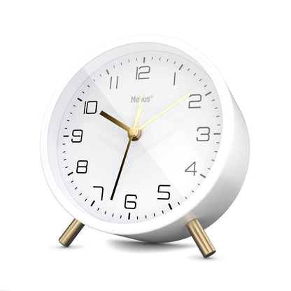 Mebus 56973 Weiß Quarzwecker
