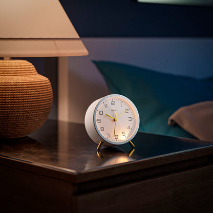 Mebus 56973 Weiß Quarzwecker