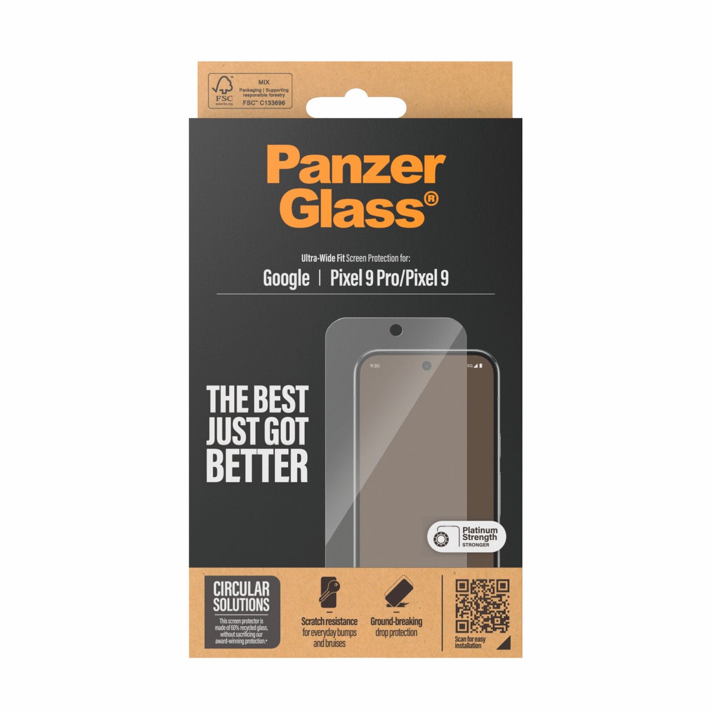 PanzerGlass Screen Protector Google Pixel 9 / 9 Pro UWF