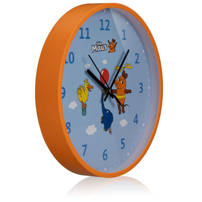DieMaus Wall Clock for Kids Mouse, Elephant & Duck