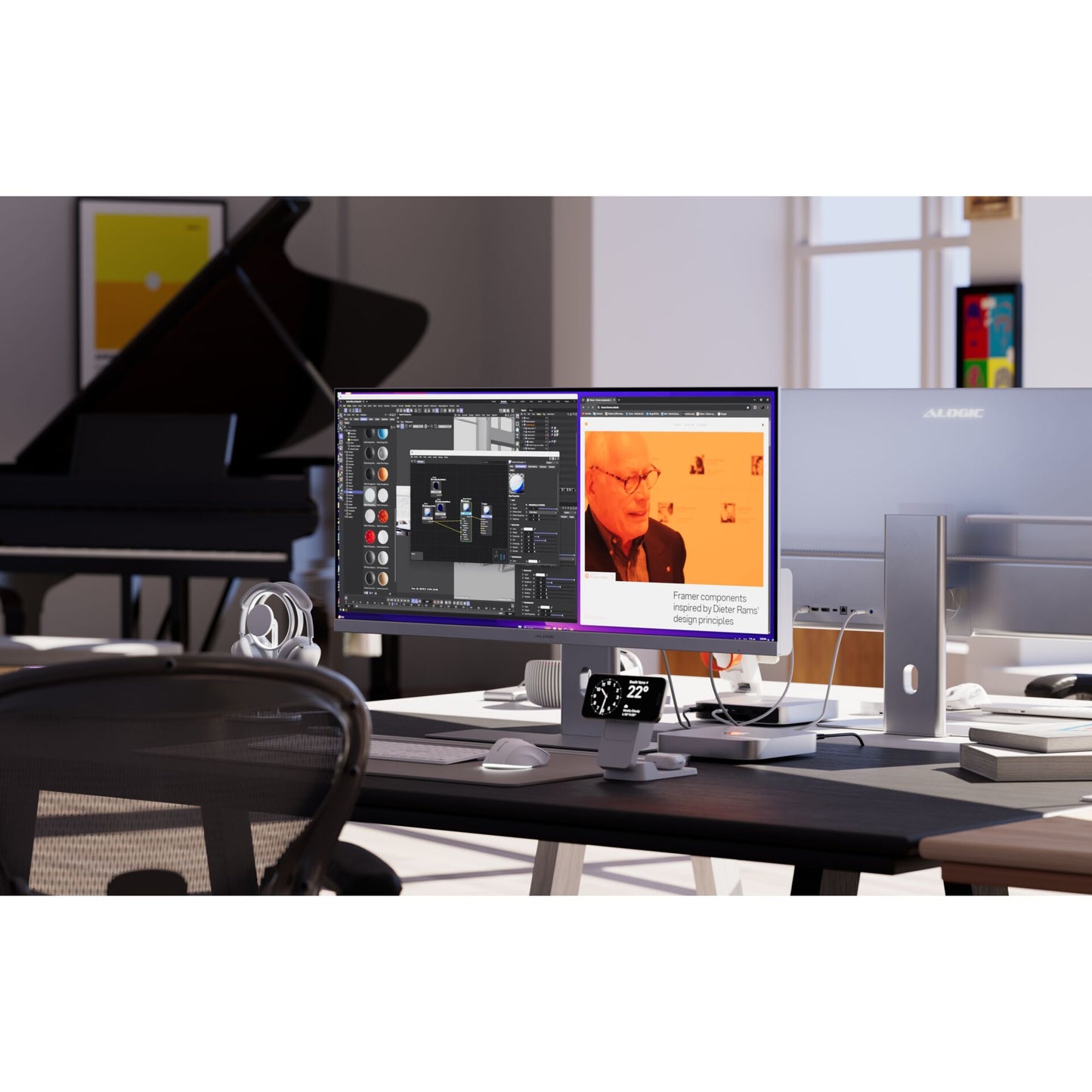 Alogic EDGE 40  Ultrawide Monitor Space Gray