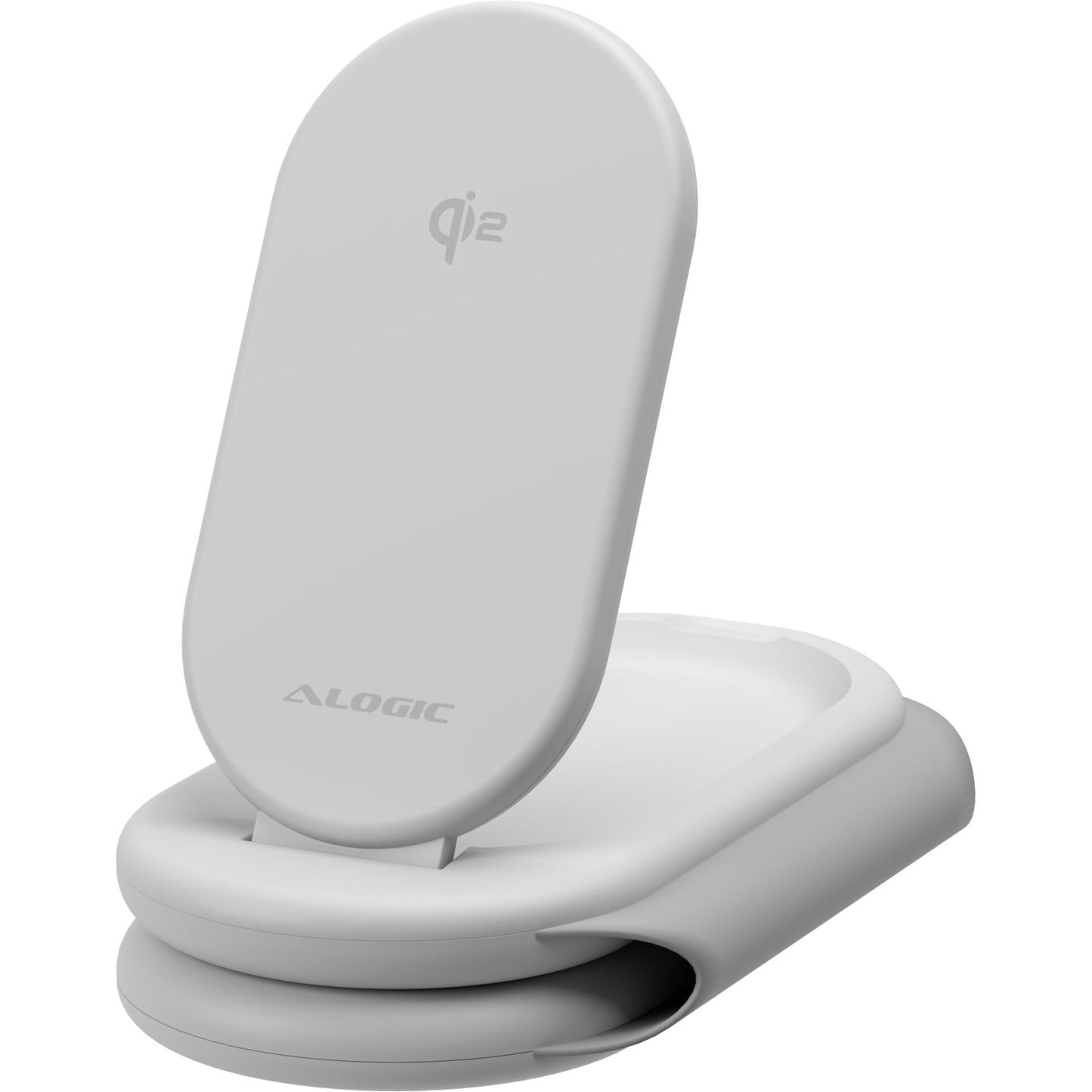 Alogic PackAway 3-in-1 Qi2 Wireless Charging Stand White