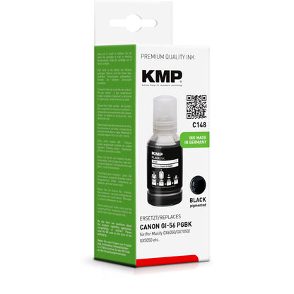 KMP C148 Ink Tank black compatible with Canon GI-56 PGBK