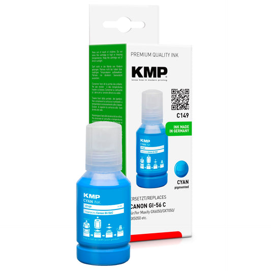 KMP C149 Ink Tank cyan compatible with Canon GI-56 C