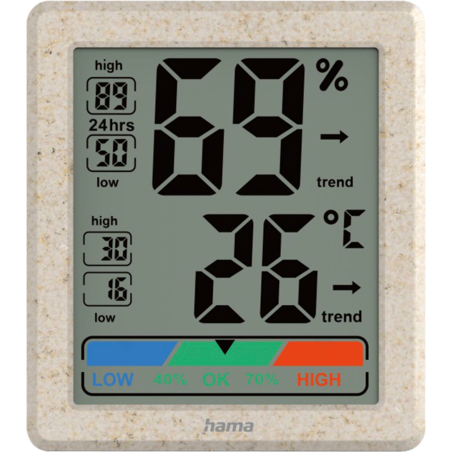 Hama Thermometer and Hygrometer Ponza, digital for indoor 222227