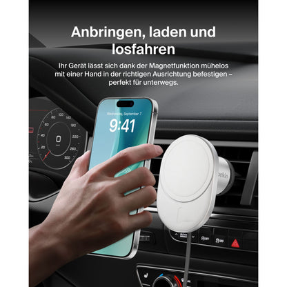 Belkin Magn.wireless Car Charger with Qi2(15W),incl.20W PowerSup.