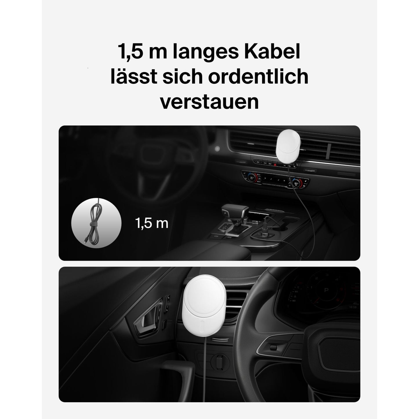 Belkin Magn.wireless Car Charger with Qi2(15W),incl.20W PowerSup.