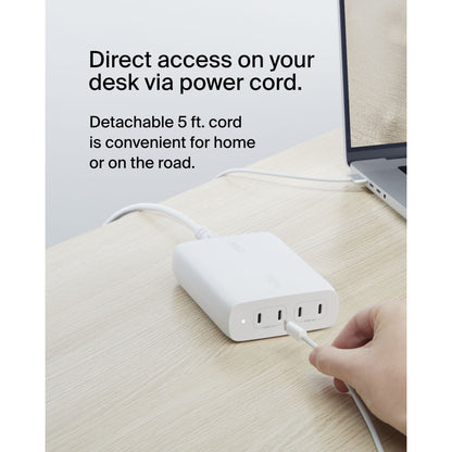 Belkin BOOST Charge PRO 200Watt 4-Port USB-C GaN Char.WCH015vfWH