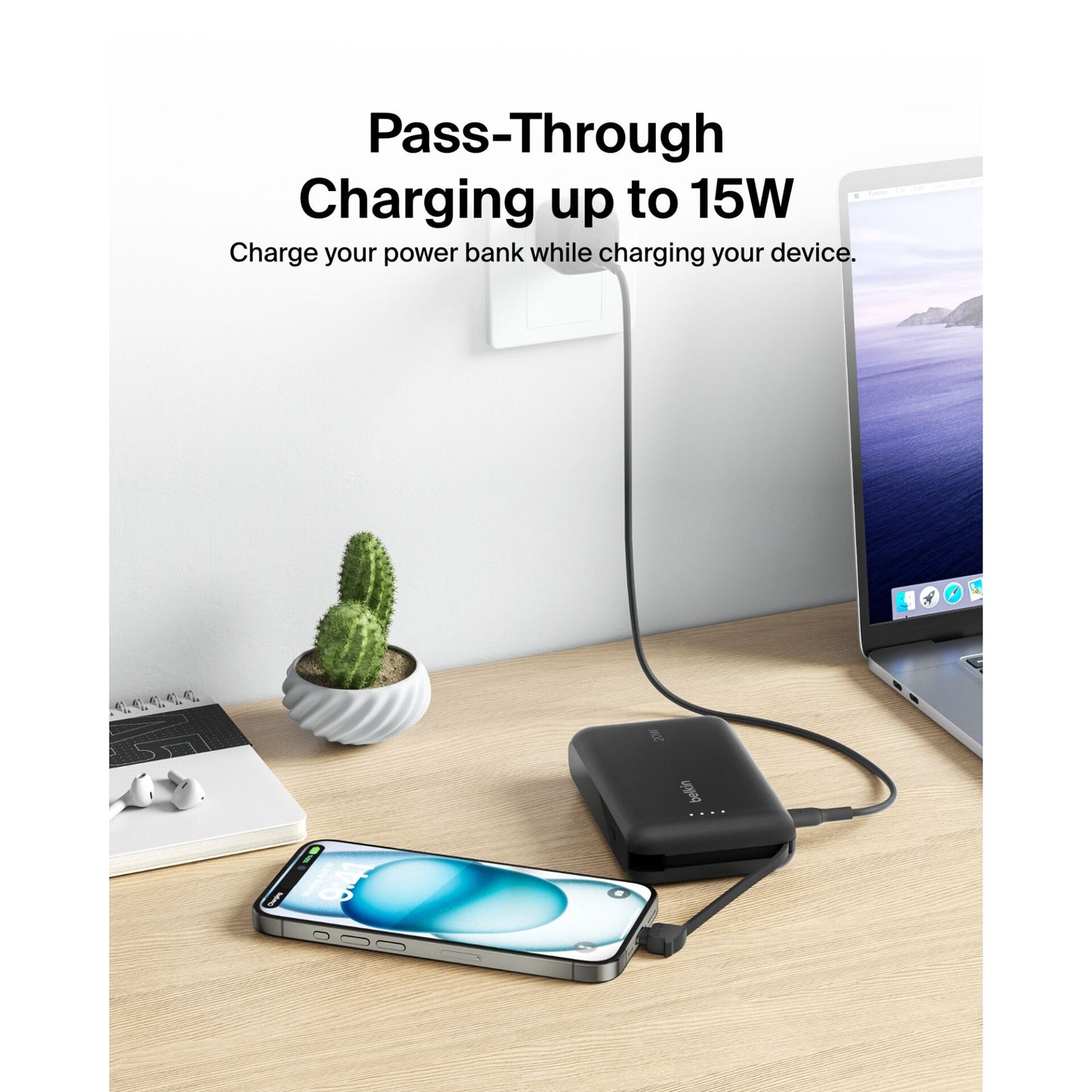 Belkin BOOST Charge Powerbk. 20W 10.000mAh USB-C black BPB021hqBK