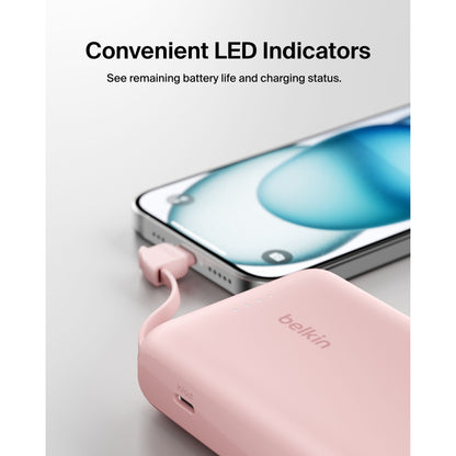Belkin BOOST Charge Powerbk. 20W 10.000mAh USB-C pink BPB021hqPK