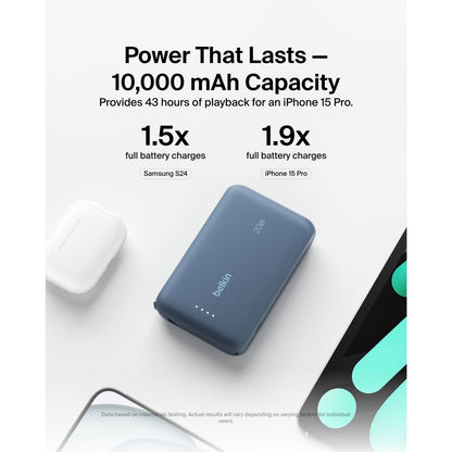 Belkin BOOST Charge Powerbk. 20W 10.000mAh USB-C blue BPB021hqBL