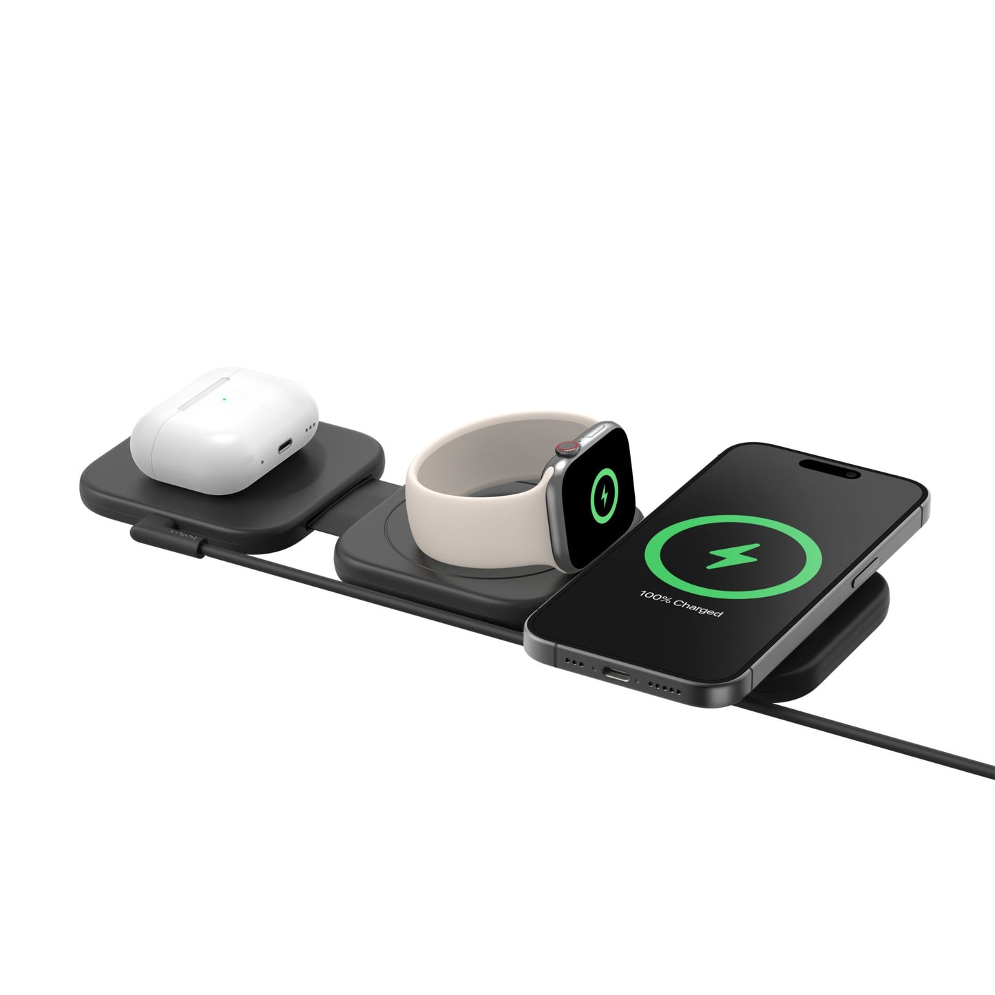 Belkin Boost Charge PRO Qi2 3in1 magn.Reiselade.+Tipps WIZ024hqBK