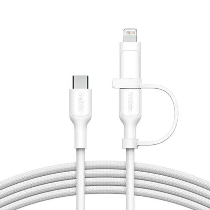 Belkin BOOST CHARGE 2-in-1 Cable USB-C/Lig.1,5m ws.CAC003hq1.5MWH