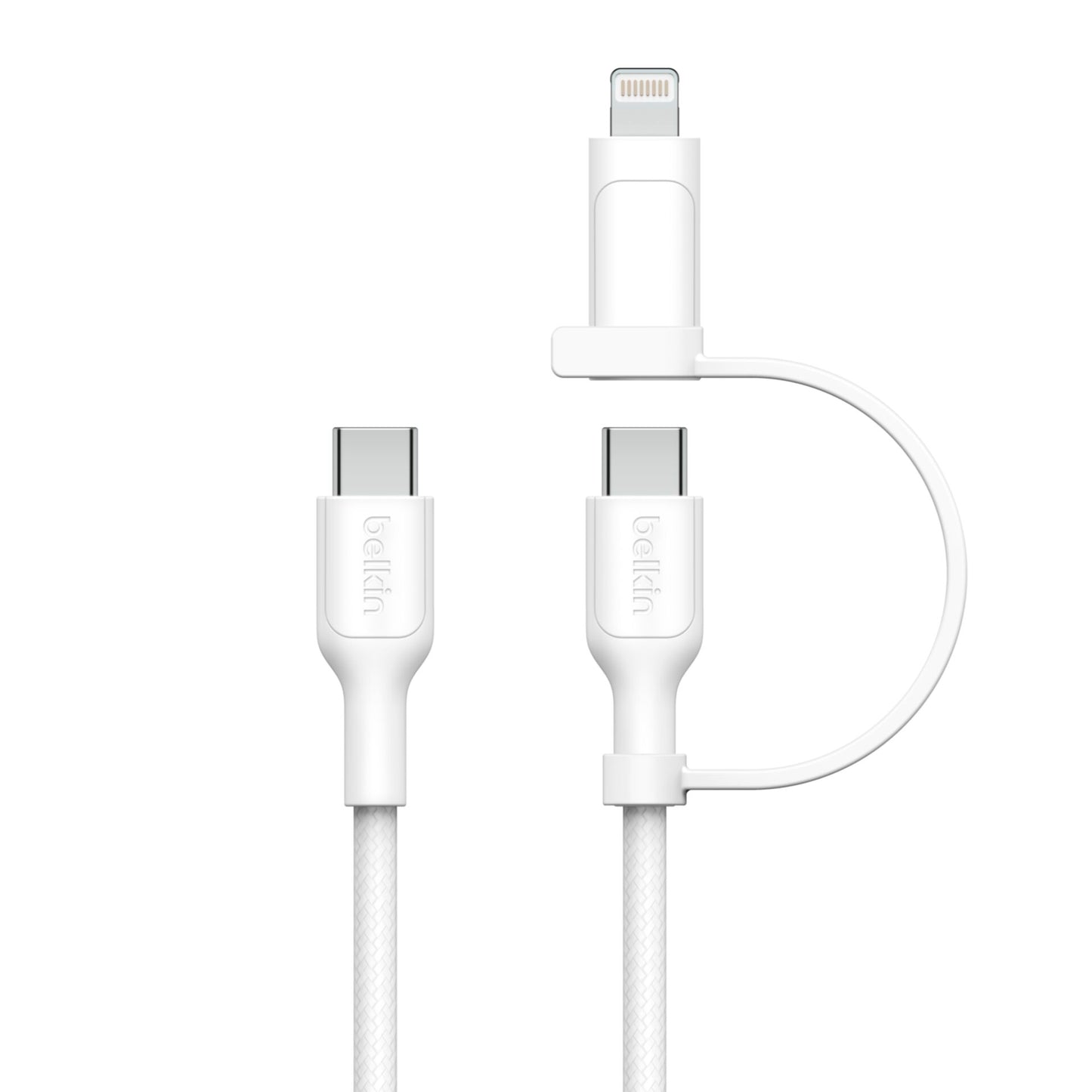 Belkin BOOST CHARGE 2-in-1 Cable USB-C/Lig.1,5m ws.CAC003hq1.5MWH