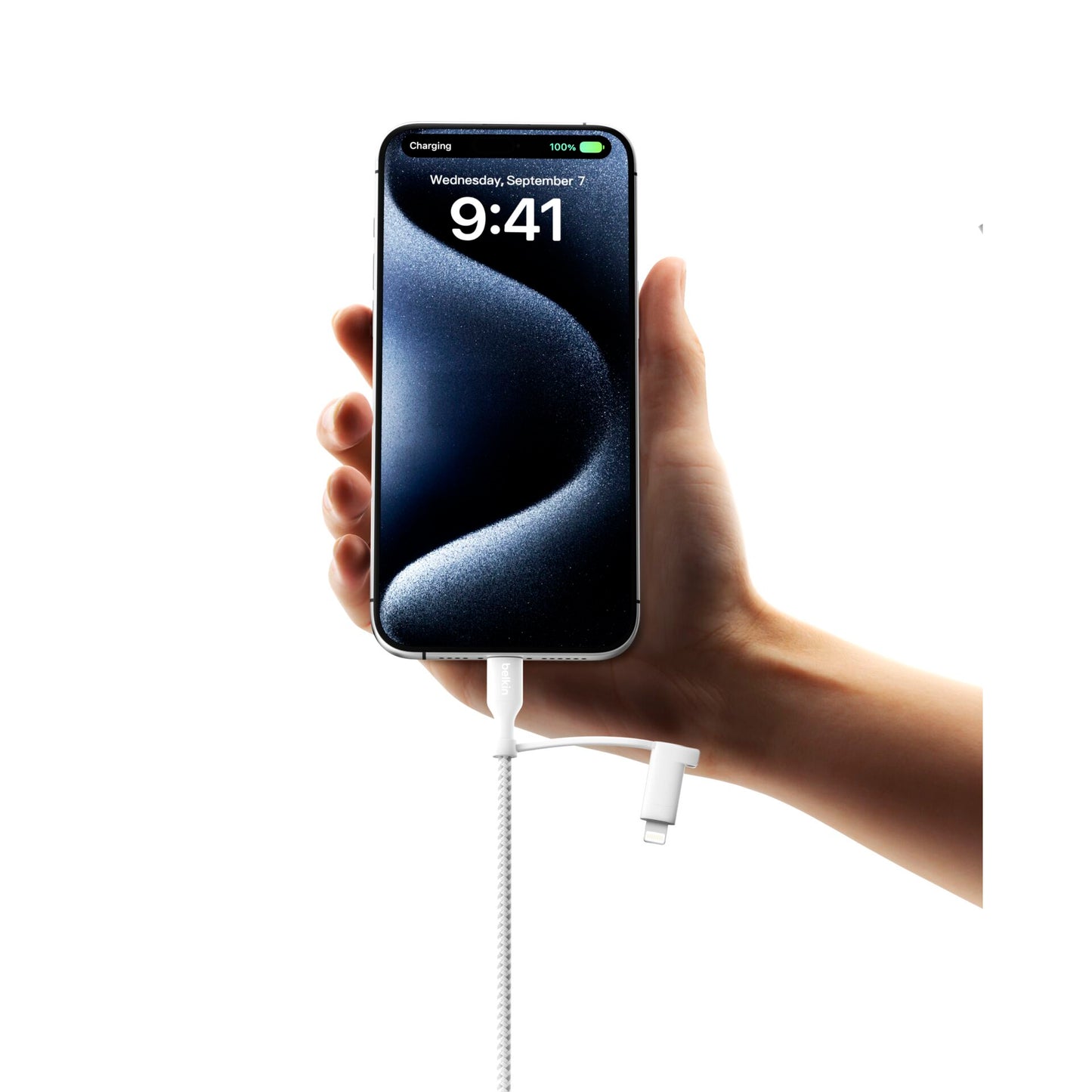 Belkin BOOST CHARGE 2-in-1 Cable USB-C/Lig.1,5m ws.CAC003hq1.5MWH