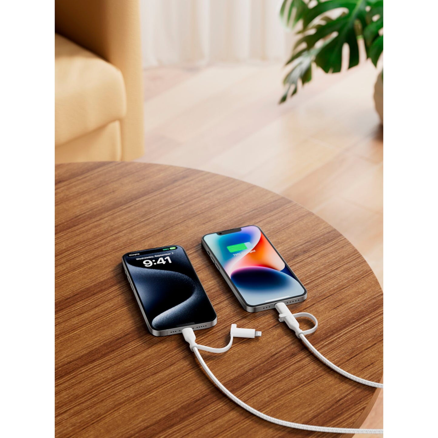 Belkin BOOST CHARGE 2-in-1 Cable USB-C/Lig.1,5m ws.CAC003hq1.5MWH