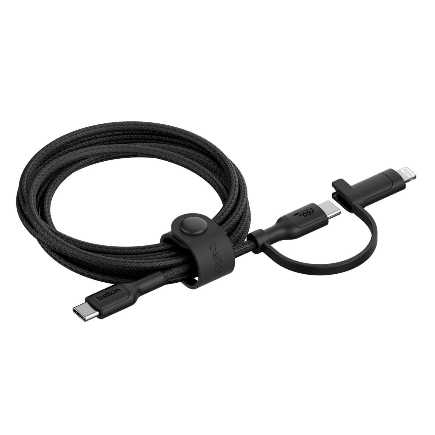 Belkin BOOST CHARGE 2-in-1 Cable USB-C/Lig.1,5m sw.CAC003hq1.5MBK