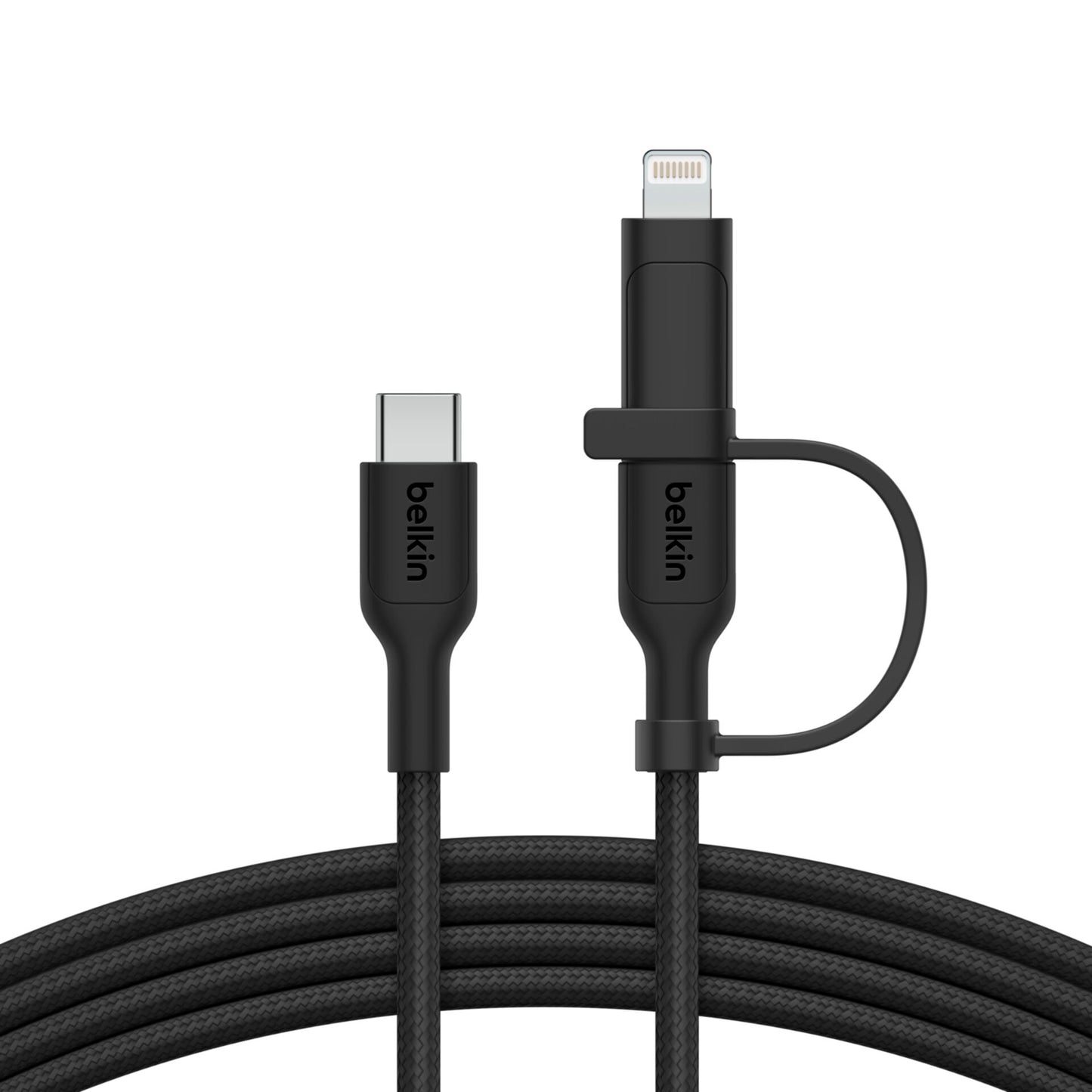Belkin BOOST CHARGE 2-in-1 Cable USB-C/Lig.1,5m sw.CAC003hq1.5MBK