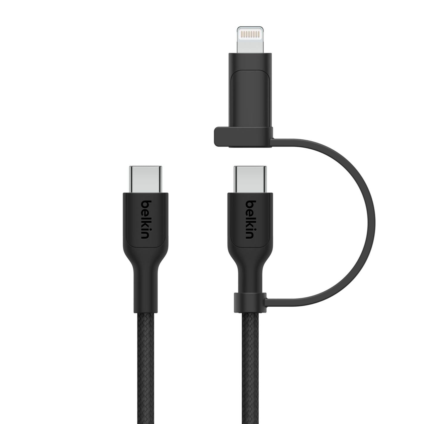 Belkin BOOST CHARGE 2-in-1 Cable USB-C/Lig.1,5m sw.CAC003hq1.5MBK