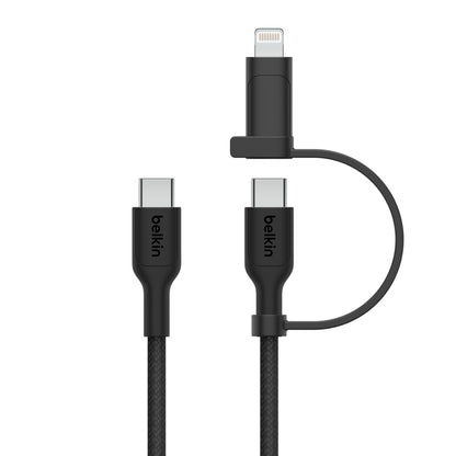 Belkin BOOST CHARGE 2-in-1 Cable USB-C/Lig.1,5m sw.CAC003hq1.5MBK