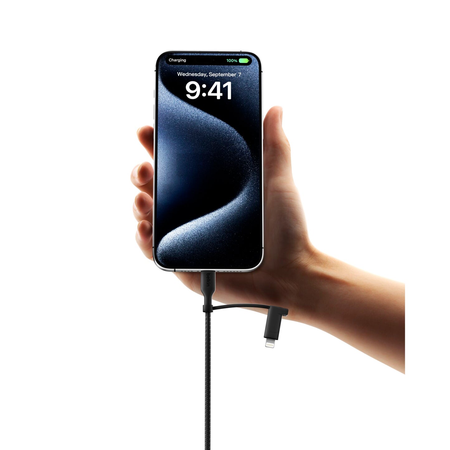 Belkin BOOST CHARGE 2-in-1 Cable USB-C/Lig.1,5m sw.CAC003hq1.5MBK