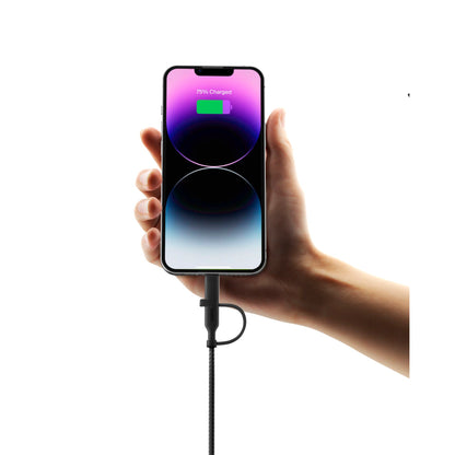 Belkin BOOST CHARGE 2-in-1 Cable USB-C/Lig.1,5m sw.CAC003hq1.5MBK