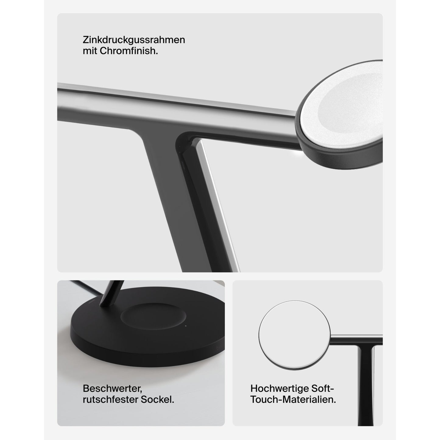 Belkin BOOST CHARGE PRO Qi2 3in1 magn.Charg.St.15W bl. WIZ032kqBK