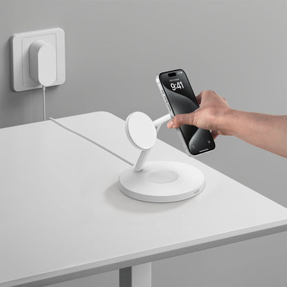 Belkin BOOST CHARGE PRO Qi2 3in1 magn.Charg.St.15W wh. WIZ032kqWH