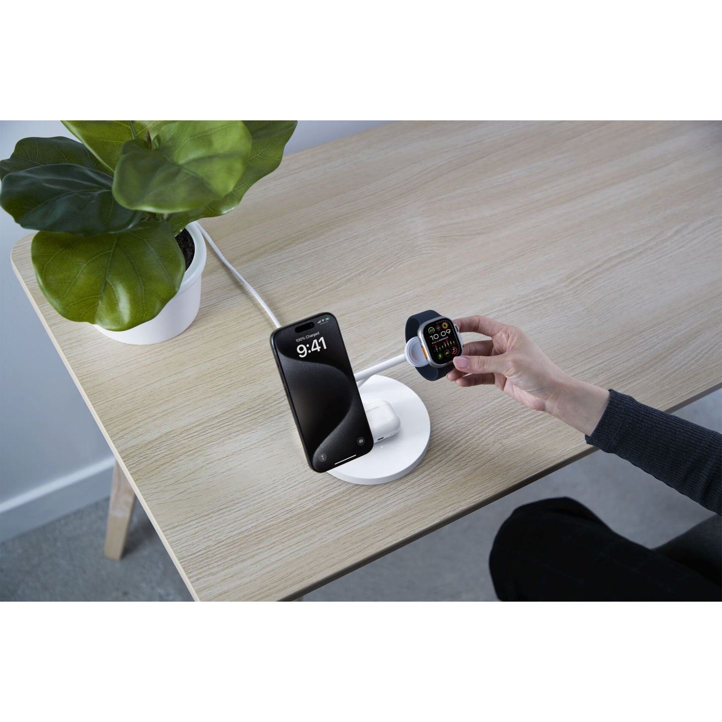 Belkin BOOST CHARGE PRO Qi2 3in1 magn.Charg.St.15W wh. WIZ032kqWH