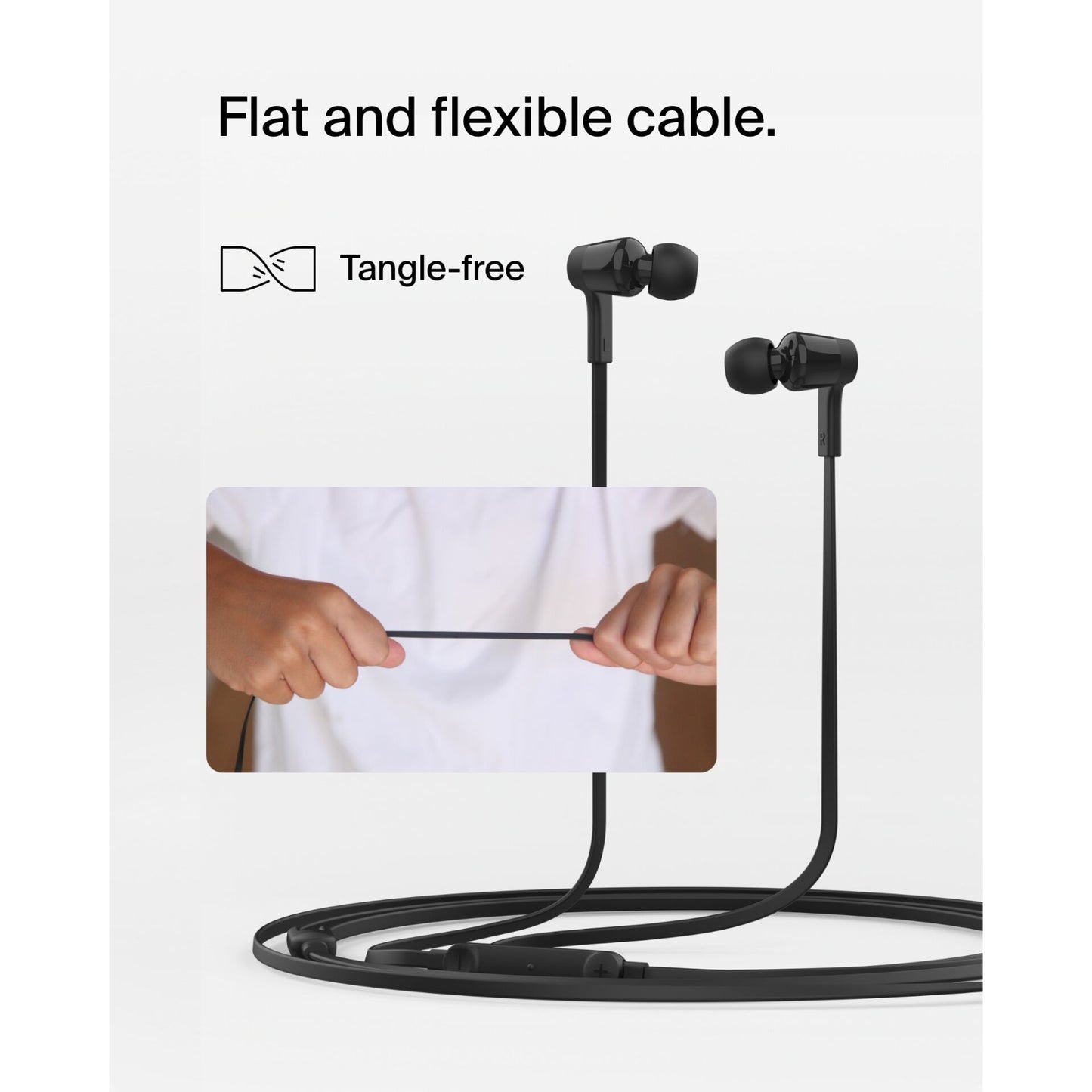 Belkin Rockstar USB-C Wired Earbuds, black G3H0002hqBKV2