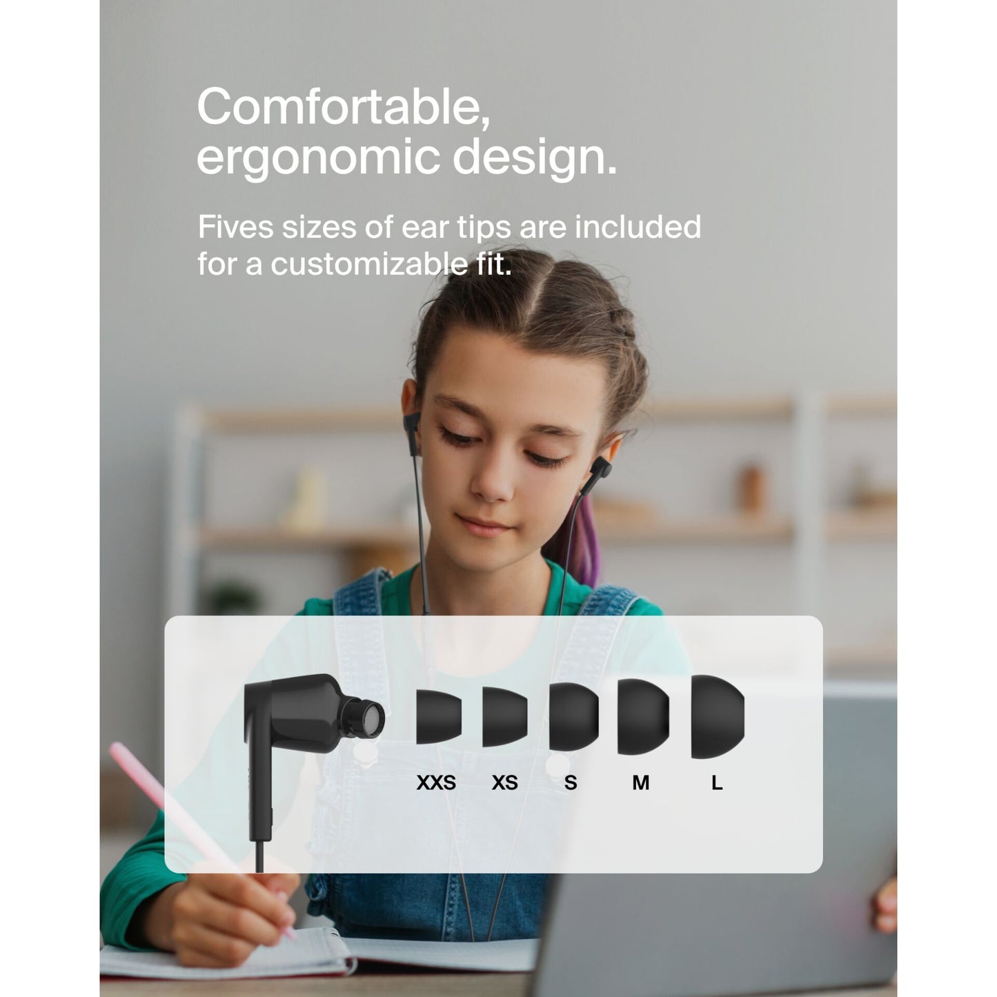 Belkin Rockstar USB-C Wired Earbuds, black G3H0002hqBKV2