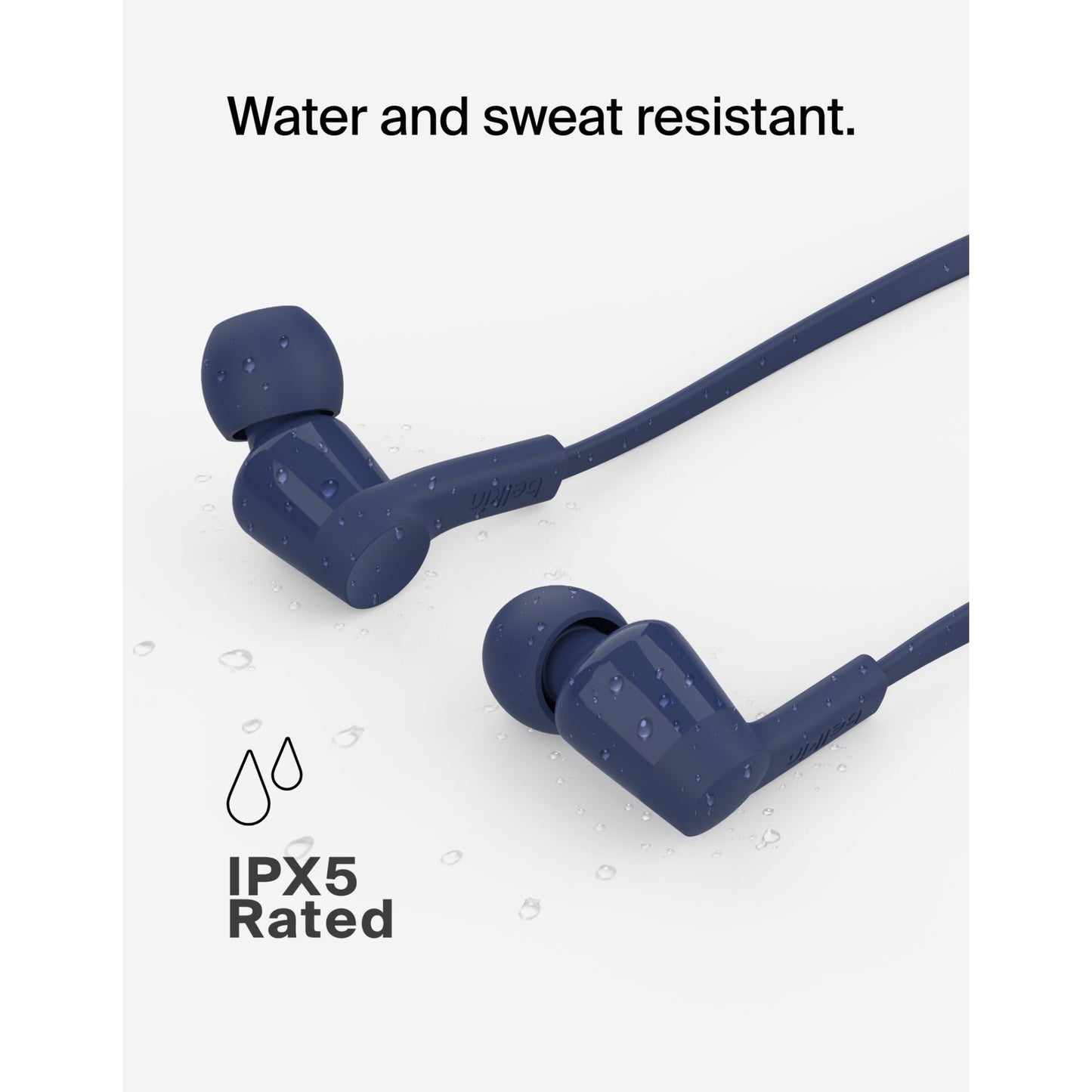 Belkin Rockstar InEar Headphones cabel, USB-C, blue G3H0002hqBLV2