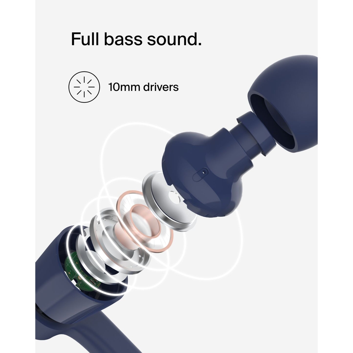 Belkin Rockstar InEar Headphones cabel, USB-C, blue G3H0002hqBLV2