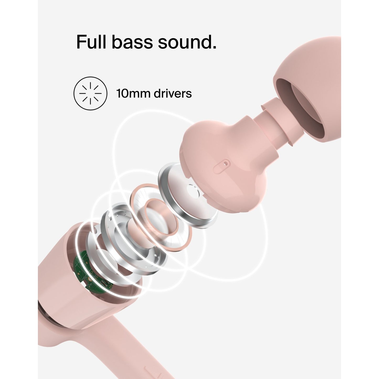 Belkin Rockstar InEar Headphones cabel, USB-C, pink G3H0002hqPKV2