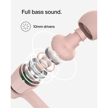 Belkin Rockstar InEar Headphones cabel, USB-C, pink G3H0002hqPKV2