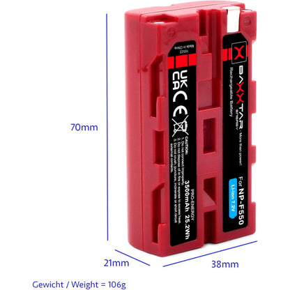 Baxxtar Battery NP-F550 3500mAh