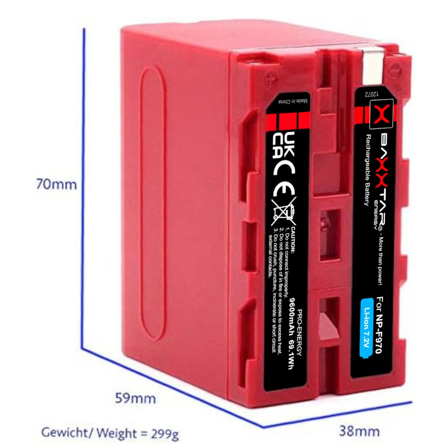Baxxtar Battery NP-F970 9600mAh
