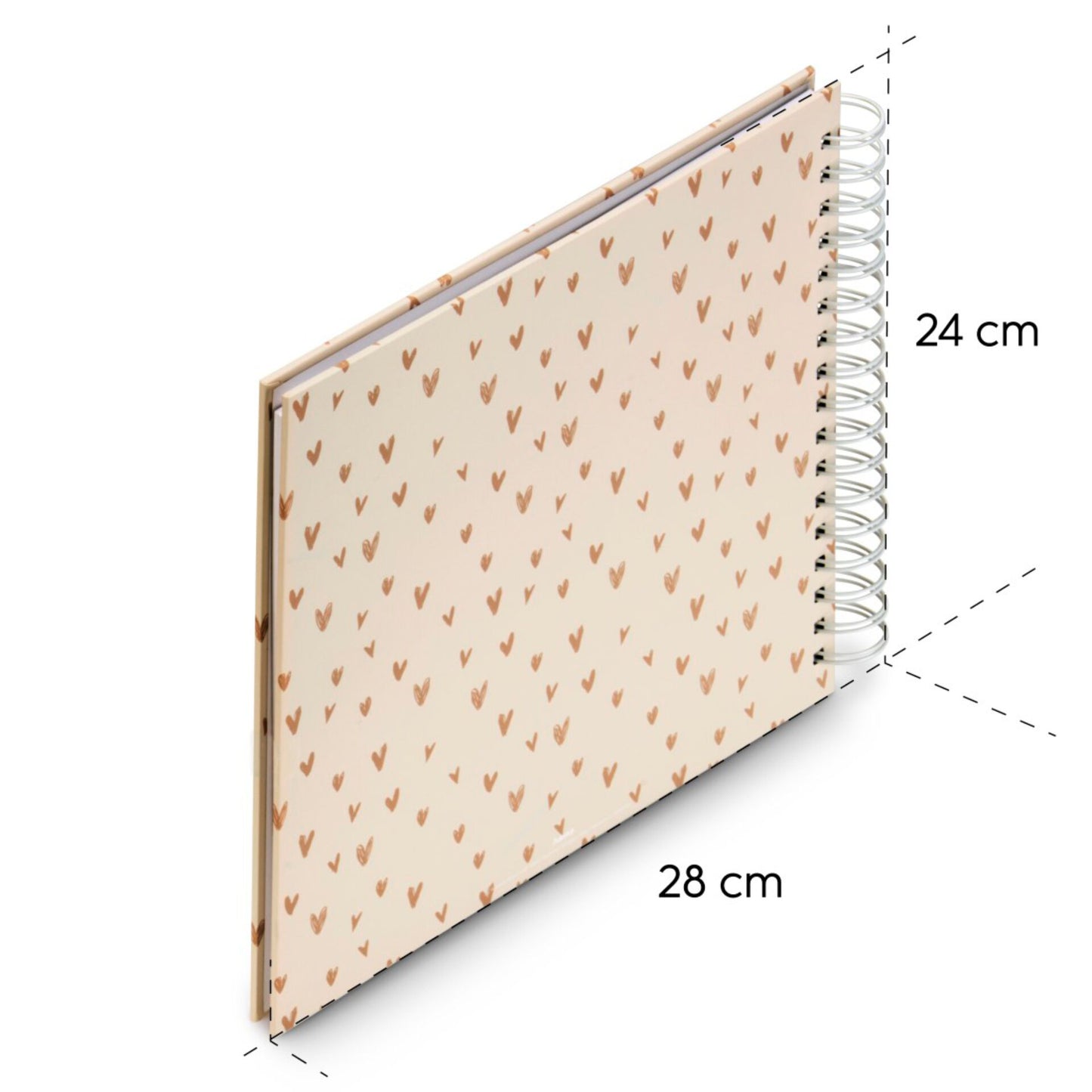 Hama Lovely Spiral beige   28x24 50 white Pages 7701