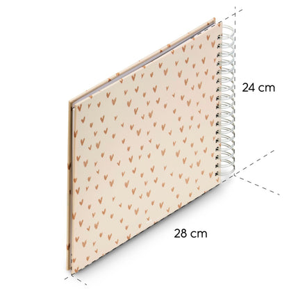 Hama Lovely Spiral beige   28x24 50 white Pages 7701