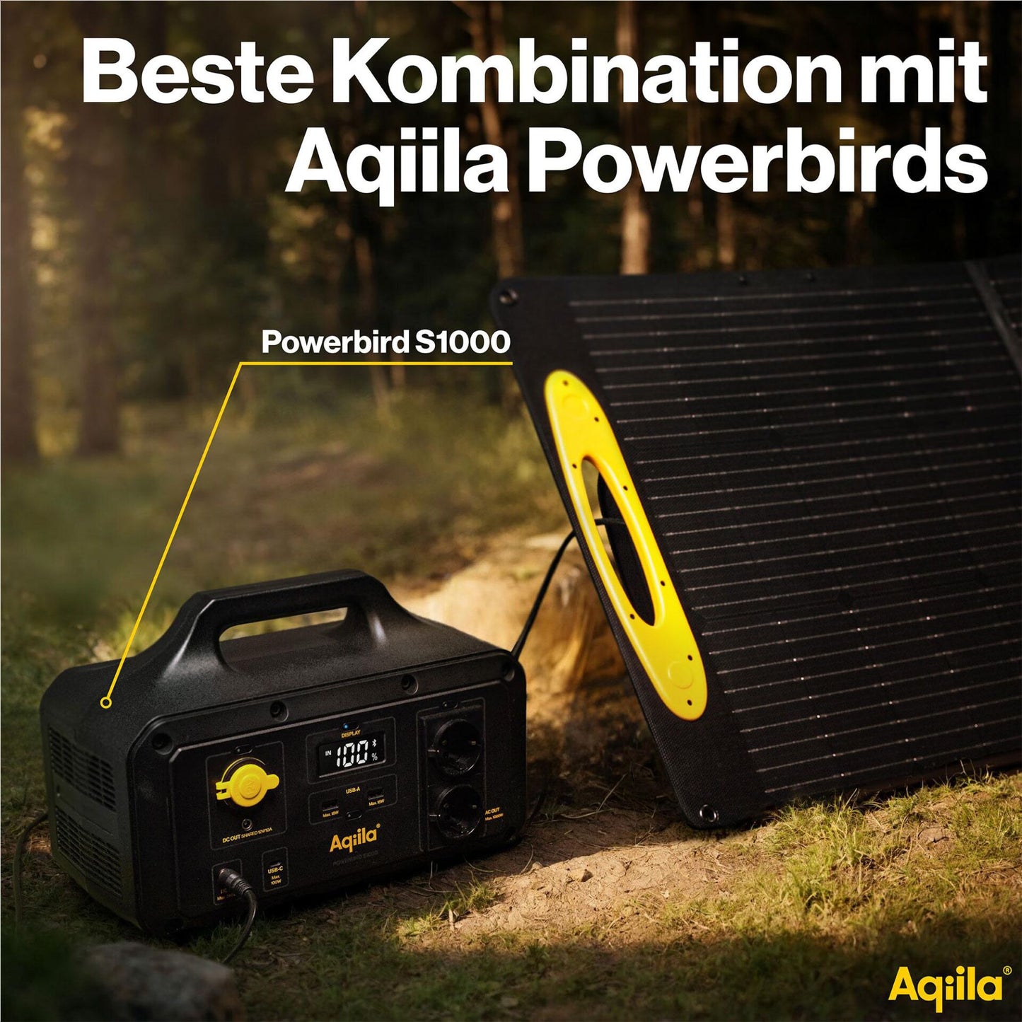Aqiila Sunbird P21 Solar Charger 21W