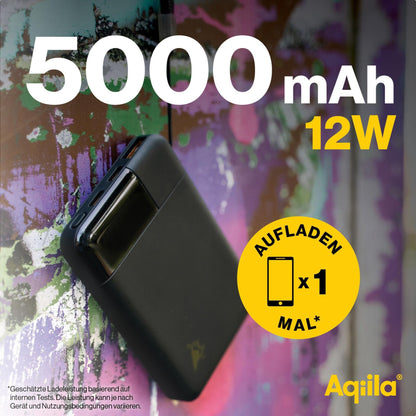 Aqiila Powerbird B5 Powerbank 12W black 5.000 mAh