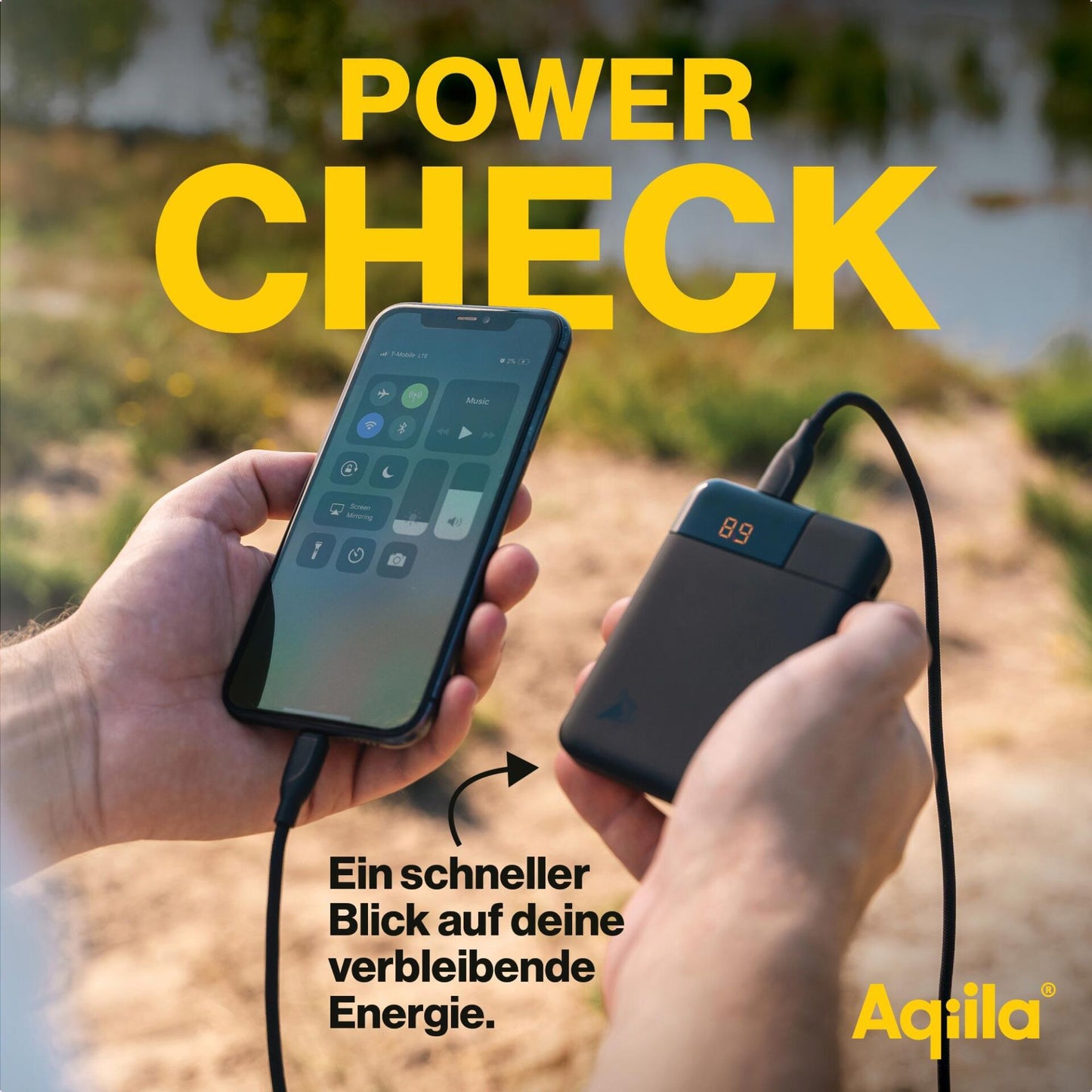 Aqiila Powerbird B5 Powerbank 12W black 5.000 mAh