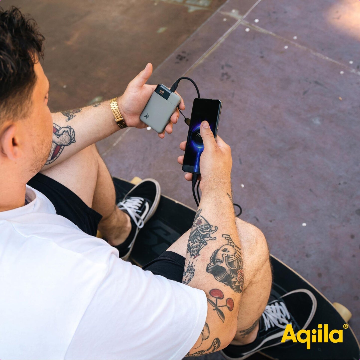 Aqiila Powerbird B5 Powerbank 12W moss green 5.000 mAh