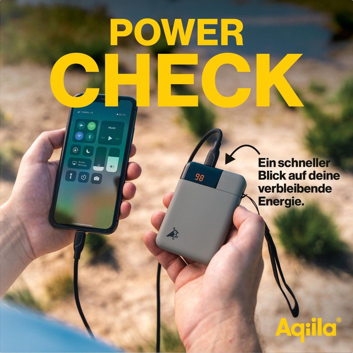 Aqiila Powerbird B5 Powerbank 12W moss green 5.000 mAh